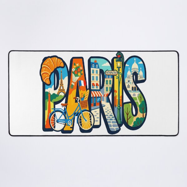 Item preview, Paris France Travel Typography French Culture  designed and sold by sky11PP.
