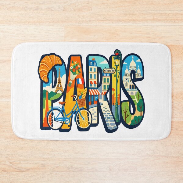 Item preview, Paris France Travel Typography French Culture  designed and sold by sky11PP.