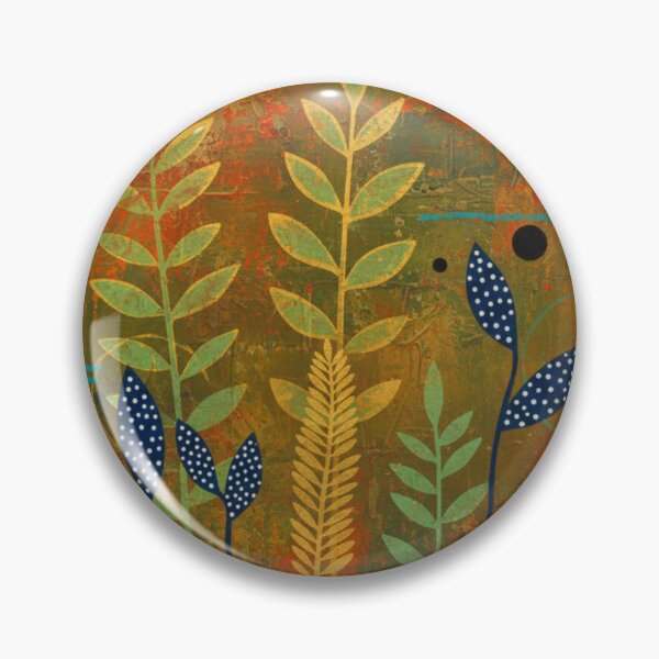 Item preview, Golden Fields: Modern Abstract Botanical Mixed Media Art designed and sold by adlkh.