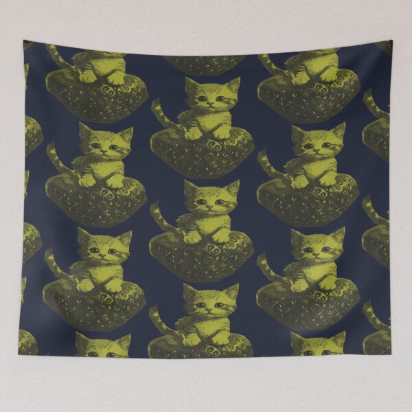 Item preview, Kitten in a Strawberry designed and sold by kinpirks.
