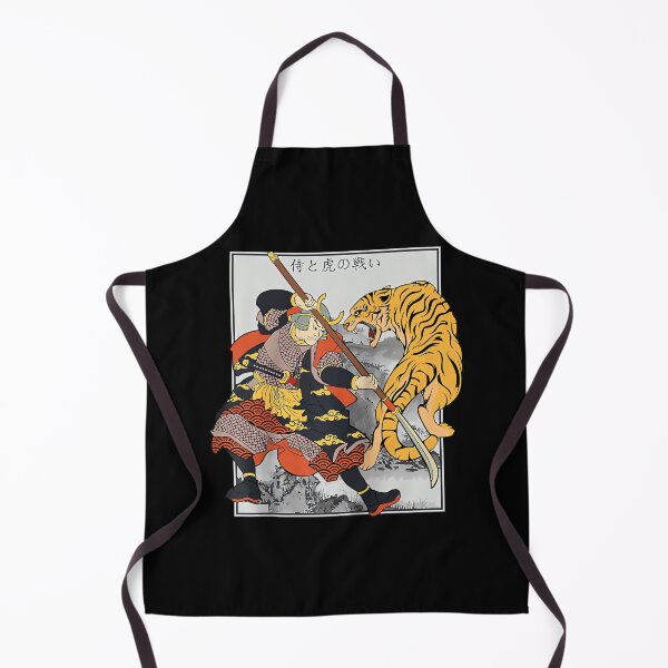 Item preview, Camiseta de béisbol raglán con estampado de un general samurái japonés luchando contra un tigre. designed and sold by StephanieSBeama.