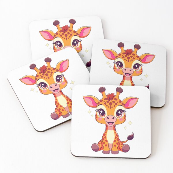 Item preview, Cute Winterwatcher Giraffe Sticker – Kawaii Cartoon Baby Giraffe designed and sold by ExploreAura Studio.