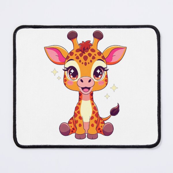 Item preview, Cute Winterwatcher Giraffe Sticker – Kawaii Cartoon Baby Giraffe designed and sold by ExploreAura Studio.