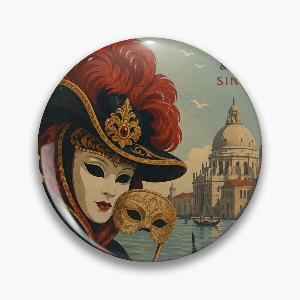 Item preview, Venice Carnival Vintage Poster: Masks, Magic & Tradition designed and sold by Clavivs.