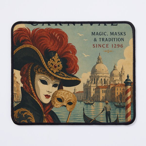 Item preview, Venice Carnival Vintage Poster: Masks, Magic & Tradition designed and sold by Clavivs.