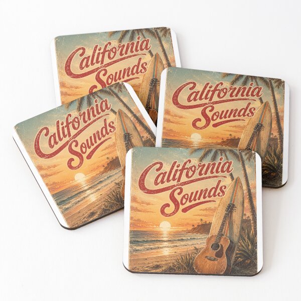 Item preview, Vintage California Sounds - Retro Surf & Beach Guitar designed and sold by Style-InkPulse.