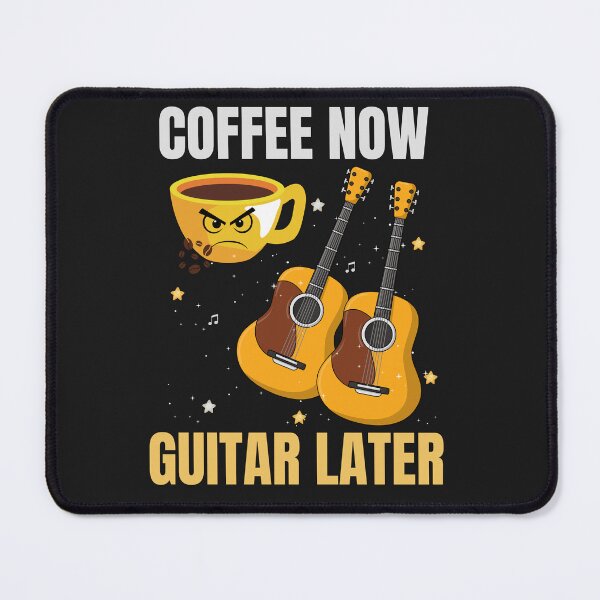 Item preview, Coffee Now Guitar Later Funny Coffee And Guitar Lover Design designed and sold by Joyful-Pixel.