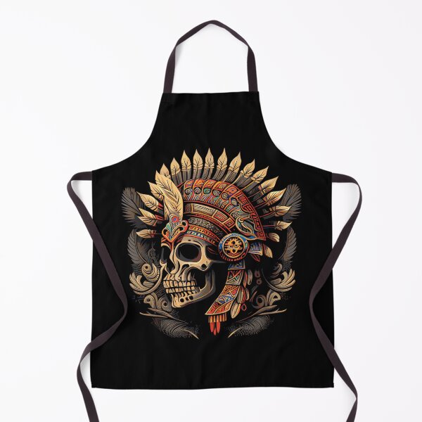 Item preview, Mictlantecuhtli Aztec God Of Death Skull designed and sold by StephanieSBeama.