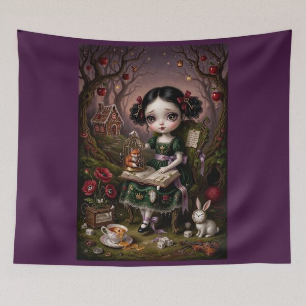 Item preview, Whispers from the Hollow Woods — Pop Surrealism Print | Pop Surrealism | Lowbrow Art designed and sold by Piagor.