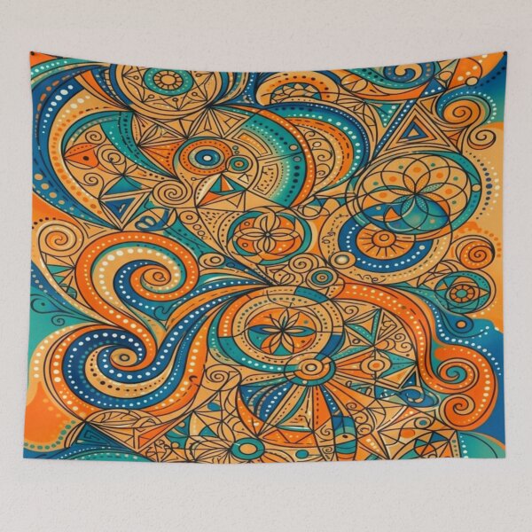 Item preview, Vibrant Geometric Linework Abstract designed and sold by adlkh.