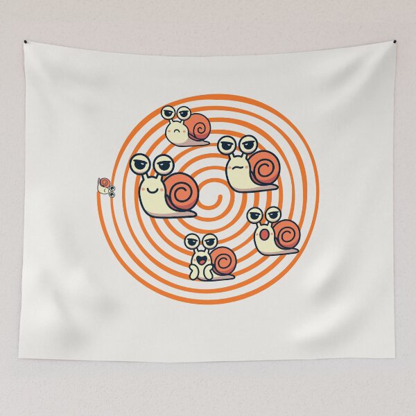 Item preview, Cute Snail Squad Spiral Design Funny Kawaii Snails Cartoon Aesthetic. designed and sold by LunaPrintCo.