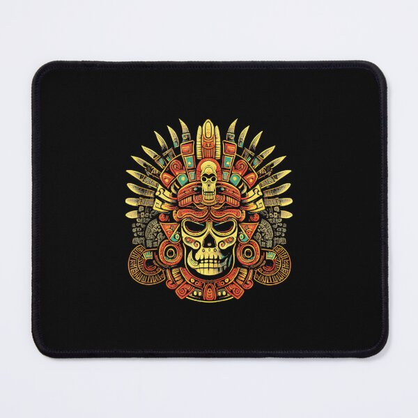 Item preview, Mictlantecuhtli Aztec God Of Death Skull designed and sold by StephanieSBeama.
