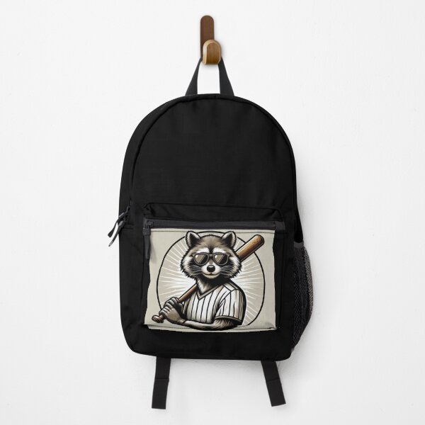 Item preview, Raccoon Baseball Player – Whimsical Sports Art designed and sold by Dogandesighn.