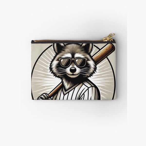 Item preview, Raccoon Baseball Player – Whimsical Sports Art designed and sold by Dogandesighn.