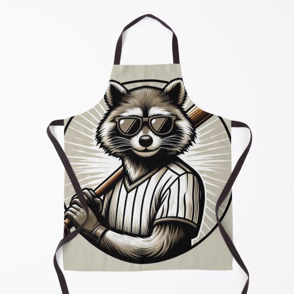 Item preview, Raccoon Baseball Player – Whimsical Sports Art designed and sold by Dogandesighn.
