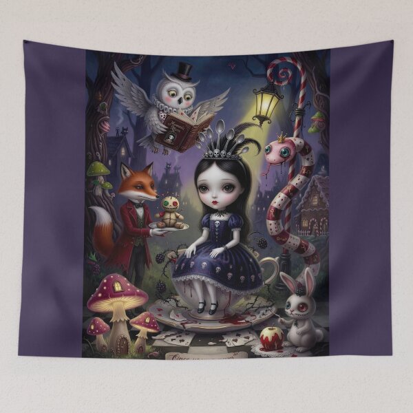 Item preview, Once Upon a Never — Dark Alice Pop Surrealism Print | Pop Surrealism | Lowbrow Art designed and sold by Piagor.