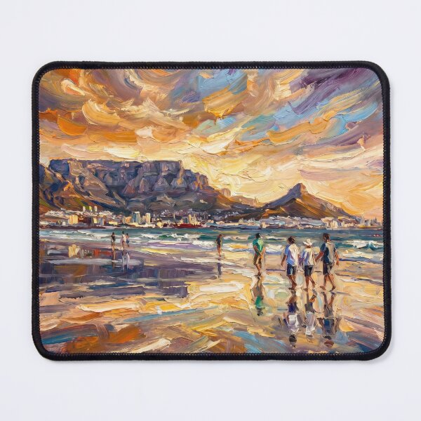 Item preview, Milnerton Beach Sunset – Table Mountain Reflections Over Cape Town Coast designed and sold by The Digital Compass.