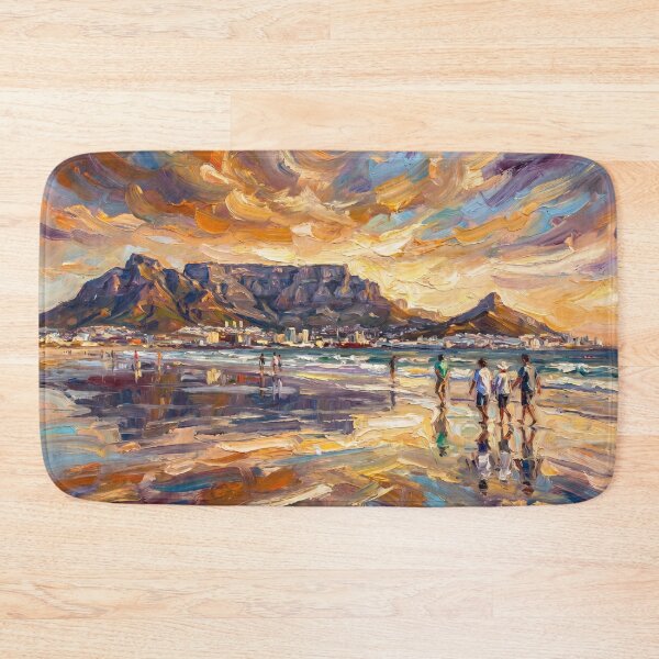 Item preview, Milnerton Beach Sunset – Table Mountain Reflections Over Cape Town Coast designed and sold by The Digital Compass.