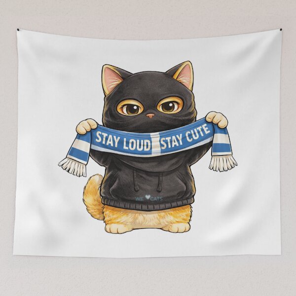 Item preview, Funny Ultras Cat Fan - Stay Loud Stay Cute! ❤️❤️❤️ designed and sold by WeLoveCatss.