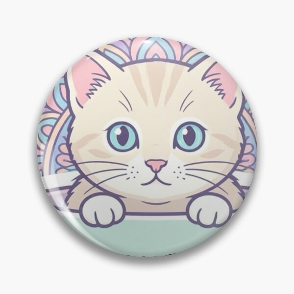 Item preview, Funny Coffee Cat Pun Zen Mandala Sticker designed and sold by Chromatic Artistry.