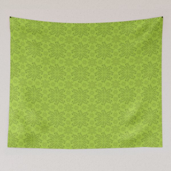 Item preview, Squash Blossom Line Design Green aed43d designed and sold by Art in My Loft.