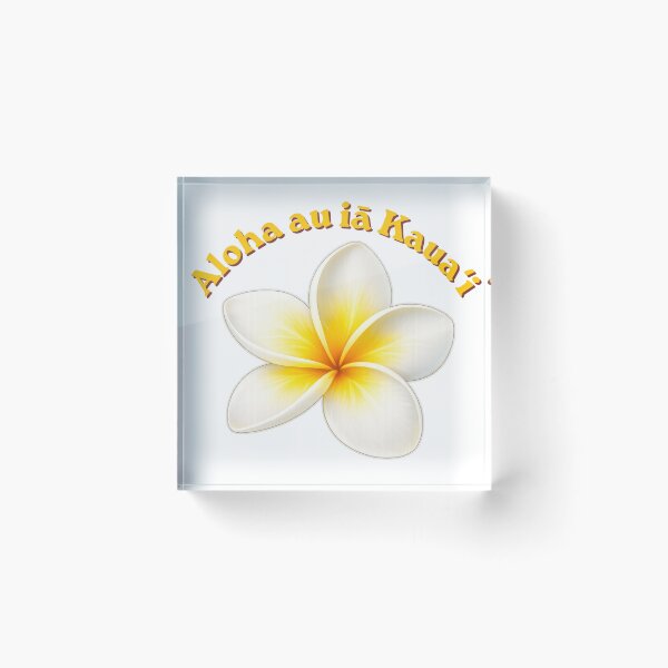 Item preview, Aloha au iā Kauaʻi – Hawaiian Plumeria Flower designed and sold by ulupono.