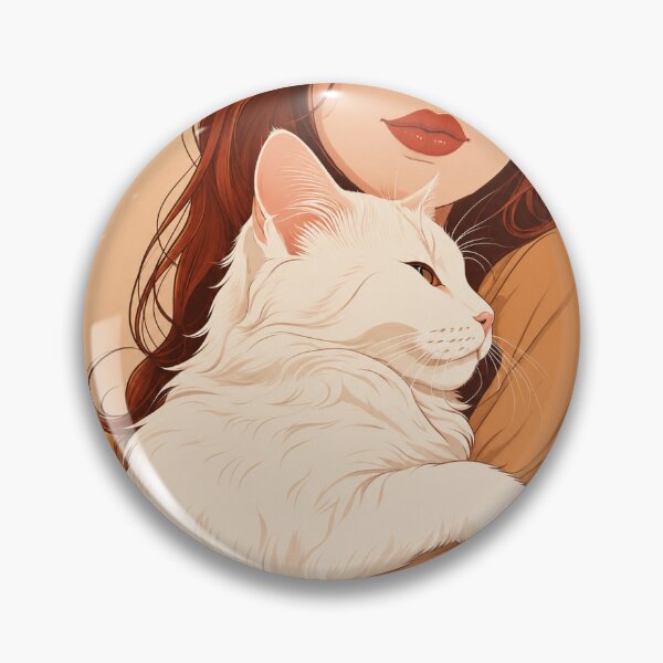 Item preview, Soft Hearts & Sharp Claws – Elegant Cat Mom Shirt with white cat designed and sold by thirtyonestars.