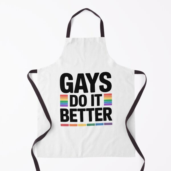 Item preview, Gays Do It Better Funny Gay Pride Rainbow Quote designed and sold by Say It With Ink.