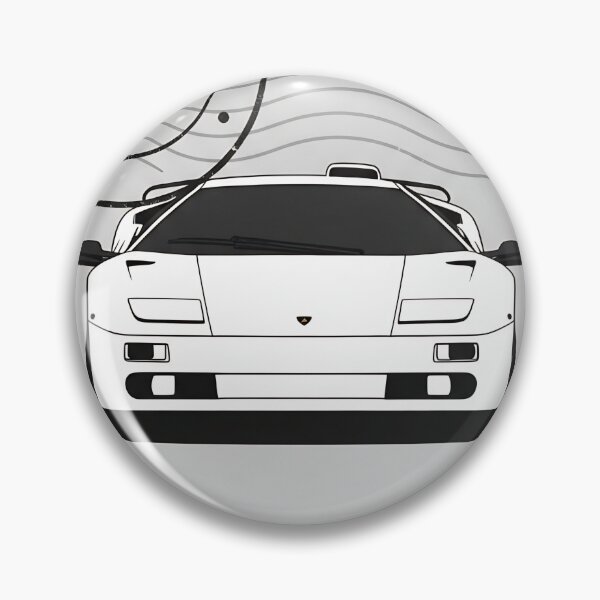 Item preview, Lamborghini Diablo Supercar 90s Italian Legend Vintage Stamp Art designed and sold by Motorline44.