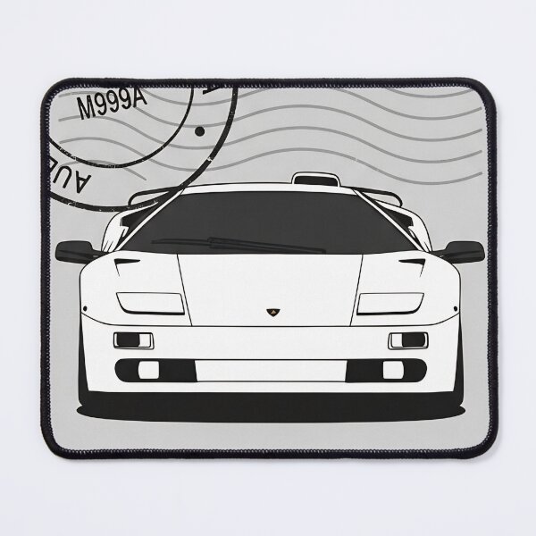 Item preview, Lamborghini Diablo Supercar 90s Italian Legend Vintage Stamp Art designed and sold by Motorline44.