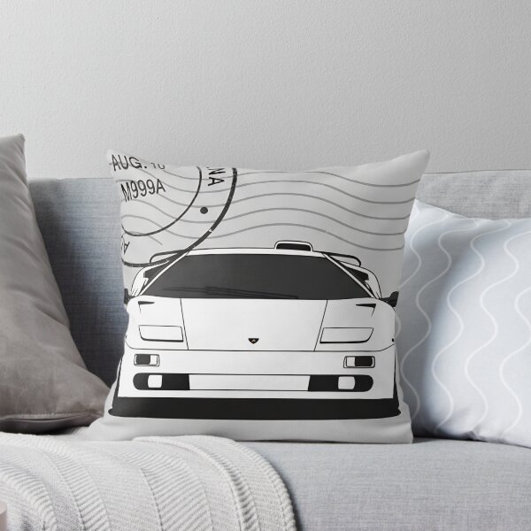 Item preview, Lamborghini Diablo Supercar 90s Italian Legend Vintage Stamp Art designed and sold by Motorline44.