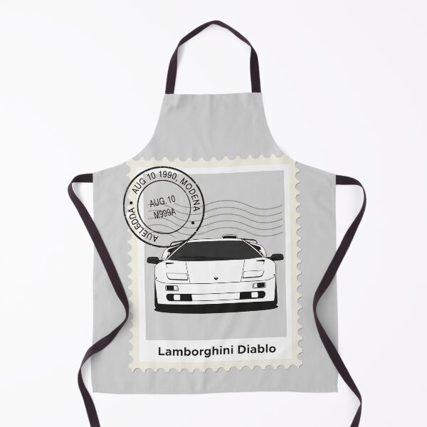 Item preview, Lamborghini Diablo Supercar 90s Italian Legend Vintage Stamp Art designed and sold by Motorline44.