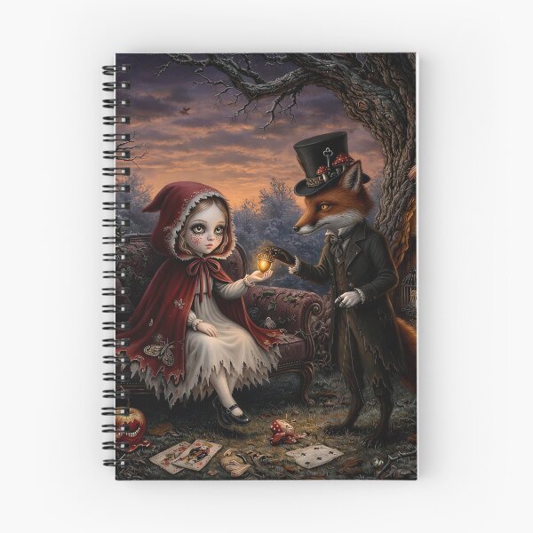 Item preview, The Fox and the Little Guest. Dark Fairy Tale Art Print | Pop Surrealism | Lowbrow Art designed and sold by Piagor.