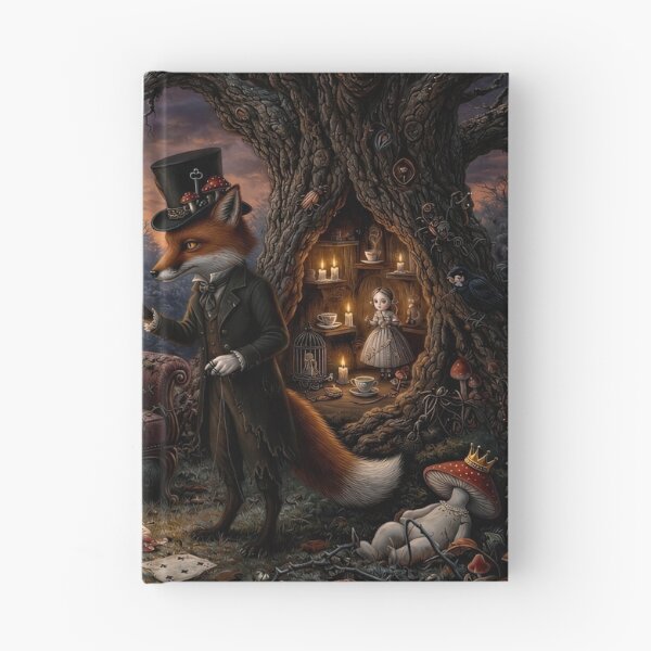 Item preview, The Fox and the Little Guest. Dark Fairy Tale Art Print | Pop Surrealism | Lowbrow Art designed and sold by Piagor.