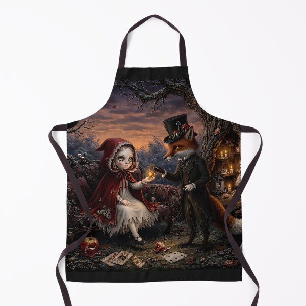 Item preview, The Fox and the Little Guest. Dark Fairy Tale Art Print | Pop Surrealism | Lowbrow Art designed and sold by Piagor.