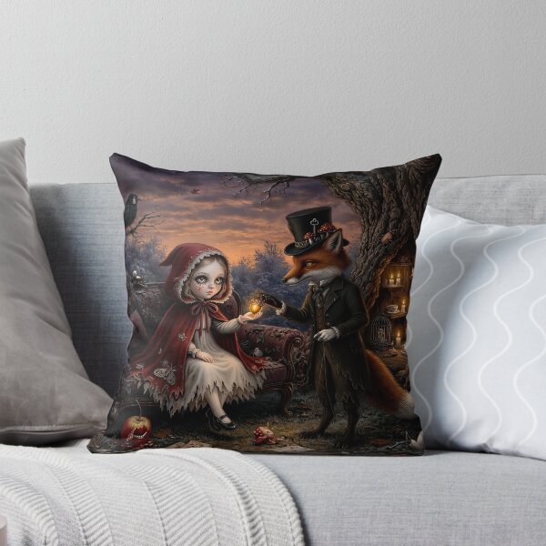 Item preview, The Fox and the Little Guest. Dark Fairy Tale Art Print | Pop Surrealism | Lowbrow Art designed and sold by Piagor.