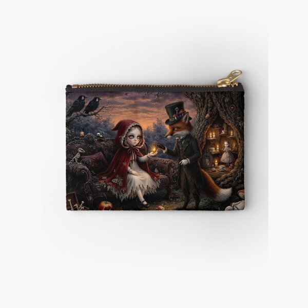 Item preview, The Fox and the Little Guest. Dark Fairy Tale Art Print | Pop Surrealism | Lowbrow Art designed and sold by Piagor.