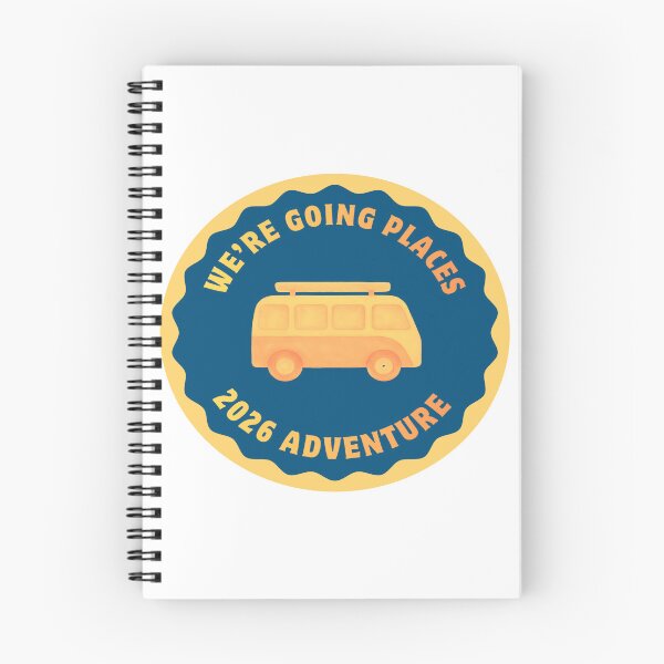 Item preview, We're going places in 2026 in the Campervan designed and sold by Andiamo-Amigos.