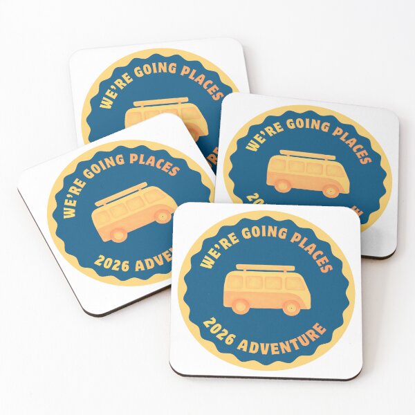 Item preview, We're going places in 2026 in the Campervan designed and sold by Andiamo-Amigos.