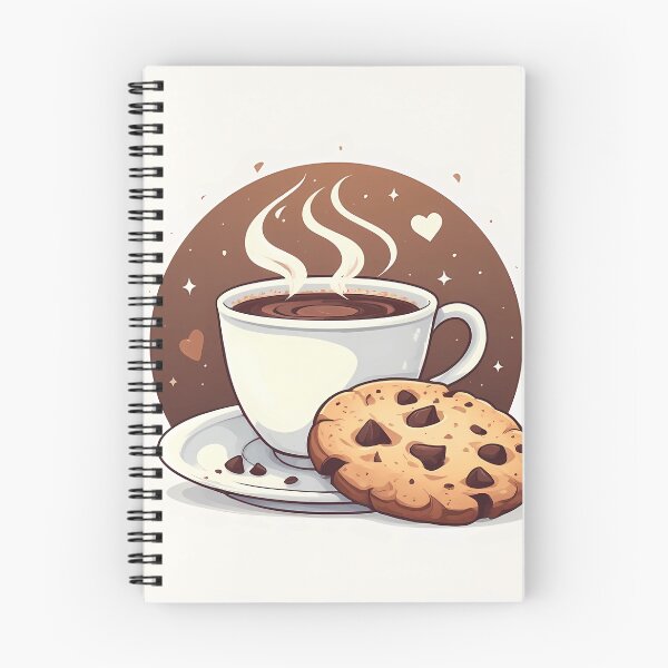 Item preview, Cozy Coffee & Chocolate Chip Cookies – Warm Bakery Aesthetic Illustration designed and sold by Saucebyte.