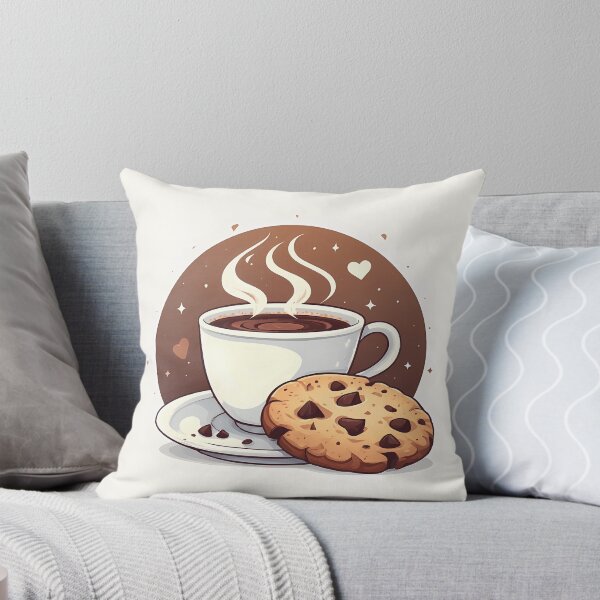 Item preview, Cozy Coffee & Chocolate Chip Cookies – Warm Bakery Aesthetic Illustration designed and sold by Saucebyte.