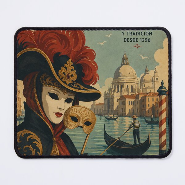 Item preview, Venice Carnival Dream: Vintage Mask & Gondola Travel Art designed and sold by Clavivs.