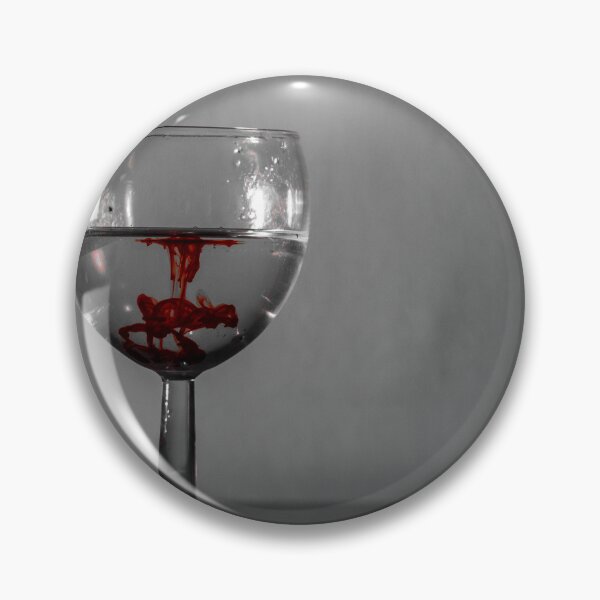 Item preview, Red Ink Droplet In Wine Glass Of Water With Monochrome Background And Dramatic Contrast designed and sold by Nmallia.