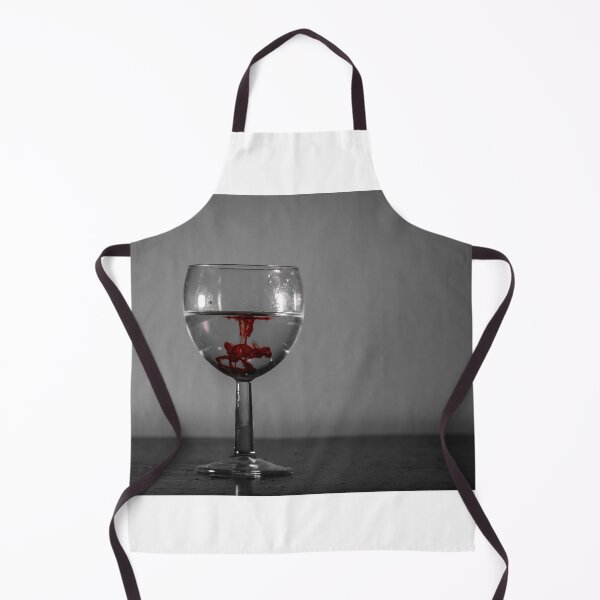 Item preview, Red Ink Droplet In Wine Glass Of Water With Monochrome Background And Dramatic Contrast designed and sold by Nmallia.