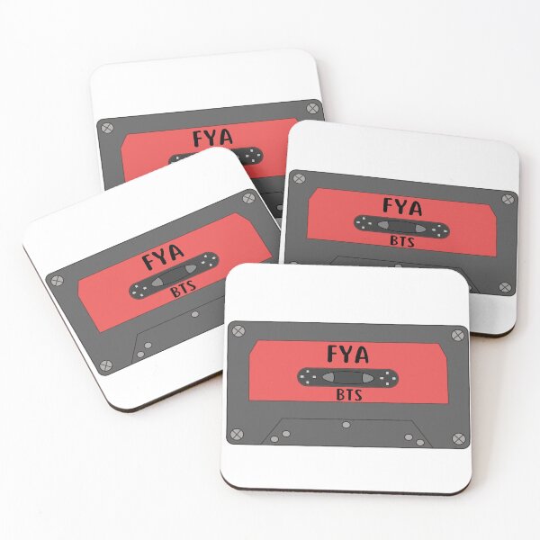 Item preview, BTS FYA New Song Cute Red Retro Cassette designed and sold by Ktinn.