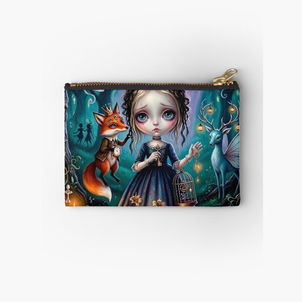 Item preview, The Night the Fox Came Calling. Dark Fairy Tale Art Print | Pop Surrealism | Lowbrow Art designed and sold by Piagor.