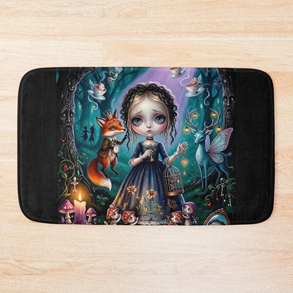 Item preview, The Night the Fox Came Calling. Dark Fairy Tale Art Print | Pop Surrealism | Lowbrow Art designed and sold by Piagor.