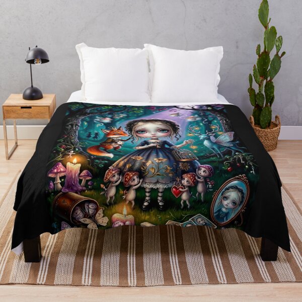 Item preview, The Night the Fox Came Calling. Dark Fairy Tale Art Print | Pop Surrealism | Lowbrow Art designed and sold by Piagor.