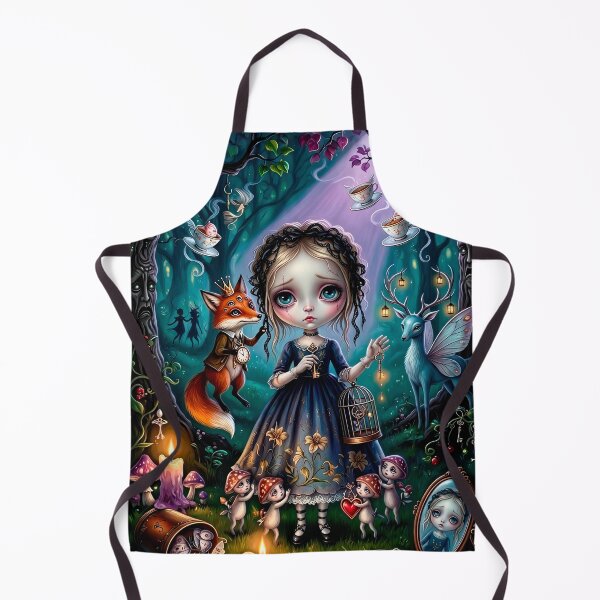 Item preview, The Night the Fox Came Calling. Dark Fairy Tale Art Print | Pop Surrealism | Lowbrow Art designed and sold by Piagor.