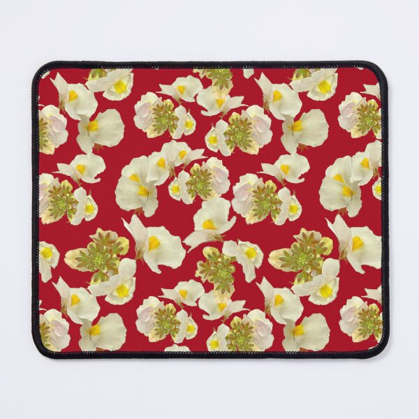 Item preview, White Nemesia on Rich Red designed and sold by TerryFarrow4.